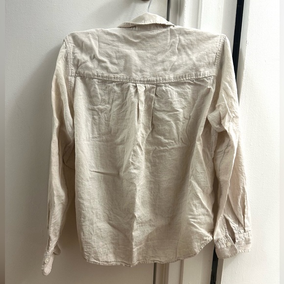 💛Linen Cream Shirt. - Picture 4 of 7